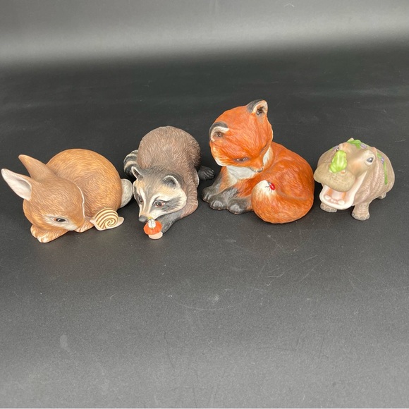 African Wildlife Foundation and Franklin Mint Baby Animal Set of 4 - Picture 2 of 16